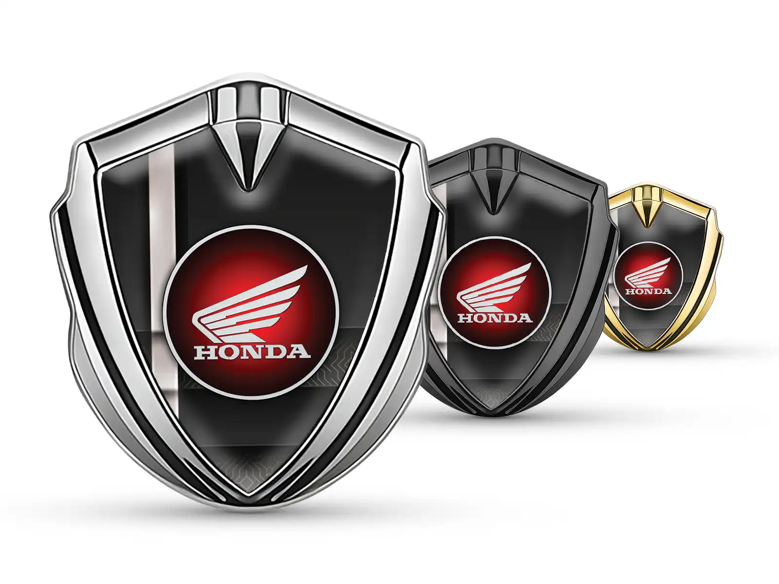 Honda Emblem Silikon Abzeichen Tuning Stil Glänzend Top